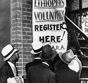 Harlem African American Registering to Fight for Ethiopian Freedom